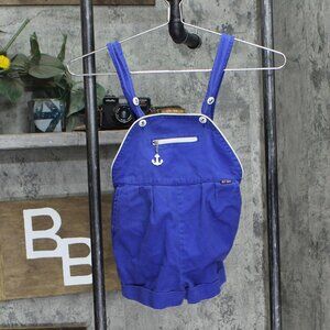 Jetset Youth Girls Vitnage Anchor Overalls Shorts 1678d357fc97ee Royal Blue 6